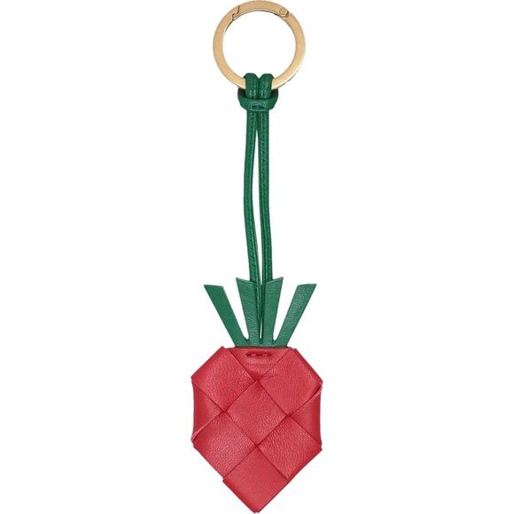 Bottega Veneta Accessories - Bottega Veneta Strawberry-Motif Intrecciato Keyring